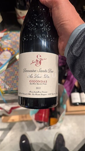 Rhônen laakso Gigondas Domaine Santa Duc Aux Lieux-Dits 2012