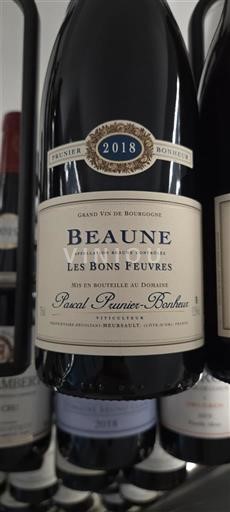 Borgoña Beaune Pascal Prunier-Bonheur Les Bons Feuvres 2018