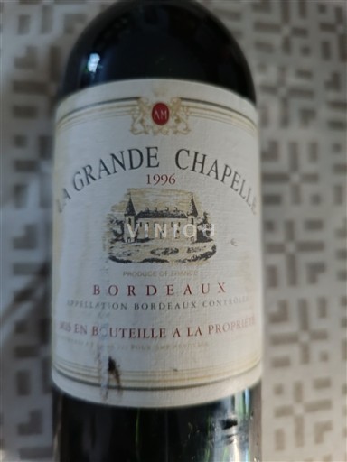 Burdeos Bordeaux La Grande Chapelle 1996