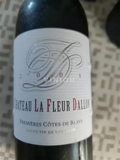 Bordeaux Ospecificerad Château La Fleur Dallon 2008