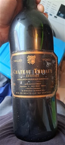 Bordéus Château Thibaut Vieilles Vignes 2000