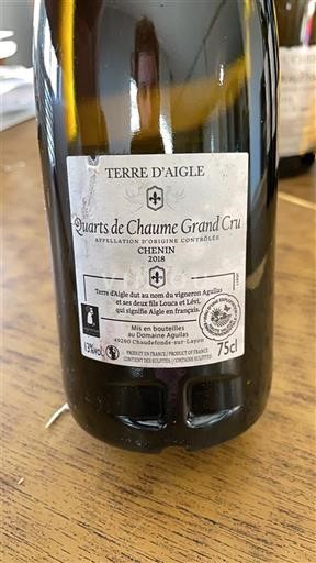 Thung lũng sông Loire Quarts de Chaume Grand Cru Terre Aigle 2018