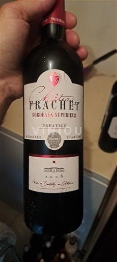Bordeaux Bordeaux Supérieur Château Frachet Prestige 2008