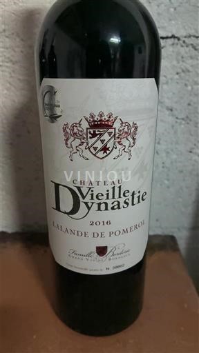 Bordeaux Lalande-de-Pomerol Château Vieille Dynastie 2016