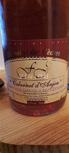 Loiretal Cabernet d’Anjou Domaine Des Cèdres Ohne Jahrgang