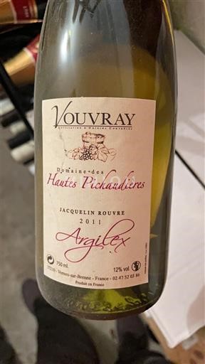 Loirevallei Vouvray Domaine Des Hautes Pichaudières Argilex 2011