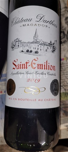 Bordeaux Saint-Émilion Château Darthus Magador 2019