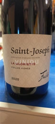 Thung lũng Rhône Saint-Joseph Faury La Gloriette Vieilles Vignes 2020
