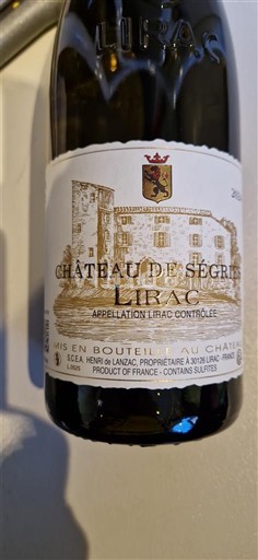 Rhône-dalen Lirac Château Ségriès 2024