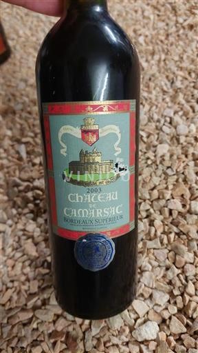 Bordeaux Bordeaux supérieur Château Camarsac 2003