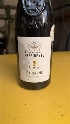 Rhônen laakso Cairanne Domaine La Présidente Lucrèce vieilles vignes 2022