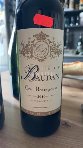 Bordeaux Listrac-Médoc Cru Bourgeois Château Baudan 2010