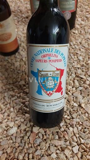 Roussillon Côtes-du-Roussillon Cuvée Nationale des Pupilles Orphelins de Sapeurs Pompiers 1998
