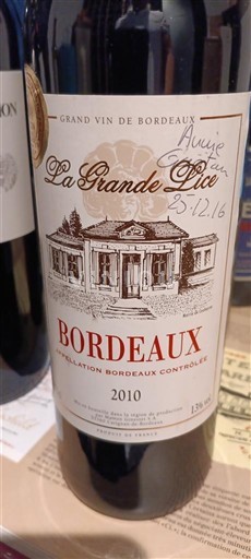 Bordeaux La Grande Lice 2010