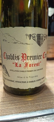 Burgundy Chablis Premier Cru Domaine Dauvissat La Forest 2009