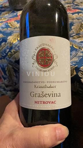 Viner Blanc sec Grasevina Mitrovac Krauthaker 2019 Kroatien Slavonien Ospecificerad