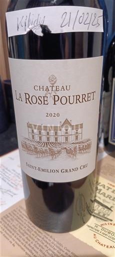 Bordeaux Saint-Émilion Grand Cru Grand Cru Château La Rosé Pourret 2020