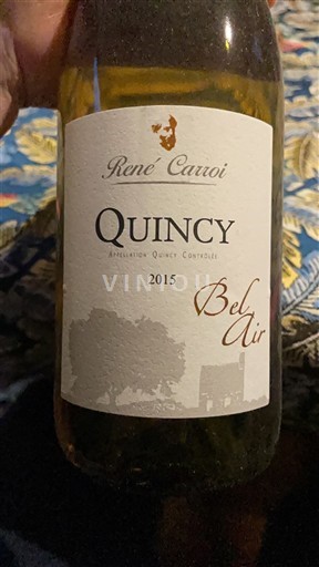 Vallée de la Loire Quincy René Carroi Bel Air 2015