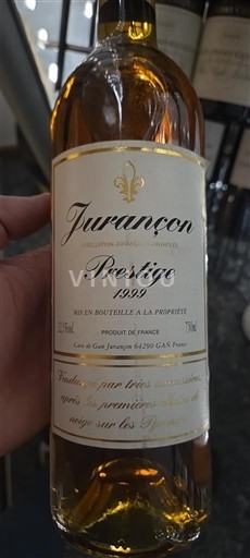 South West Jurançon Cave de Gan Jurançon Prestige 1999