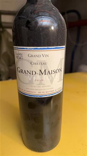 Bordeaux Côtes-de-bourg Château Grand-Maison 2010