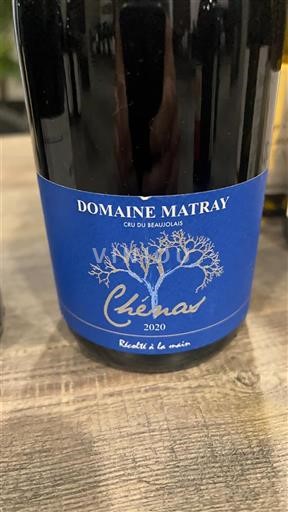 Beaujolais Chénas Domaine Matray 2020