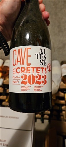 Wijnen Blanc sec Altesse Cave les Crêtets 2023 Zwitserland Genève Genève AOC AOC