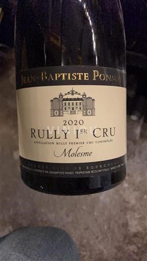 Bourgogne Rully Premier Cru Jean-Baptiste Ponsot Molesme 2020