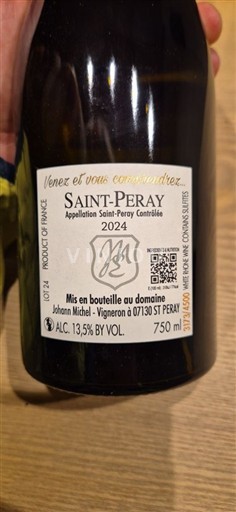 Thung lũng Rhône Saint-Péray Johann Michel 2024