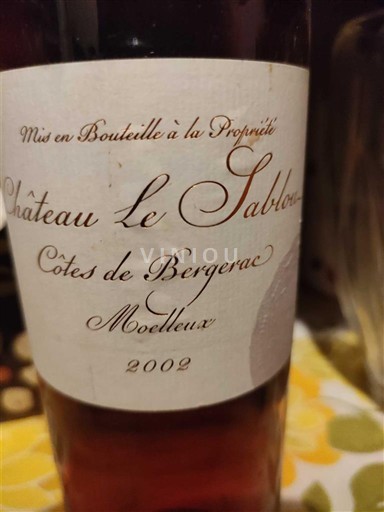 Tây Nam Côtes-de-bergerac Château Le Sablou 2002