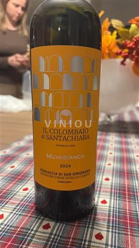 Wijnen Blanc sec Selvabianca Il Colombaio di Santa Chiara 2024 Italië Toscane Vernaccia di San Gimignano DOCG