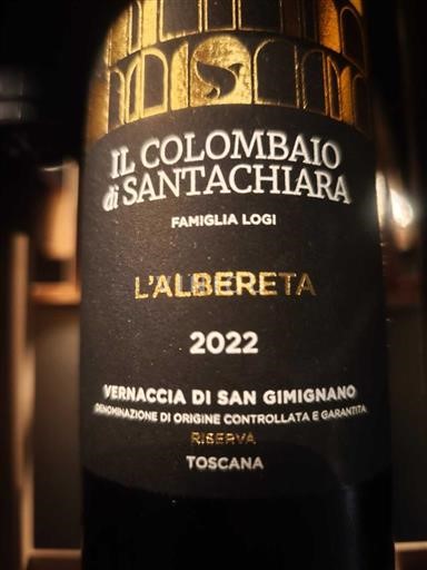 Toscana Vernaccia di San Gimignano Il Colombaio di Santa Chiara L'Albereta 2022