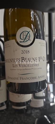 Borgoña Savigny-lès-Beaune Premier Cru Domaine Françoise André Les Vergelesses 2018