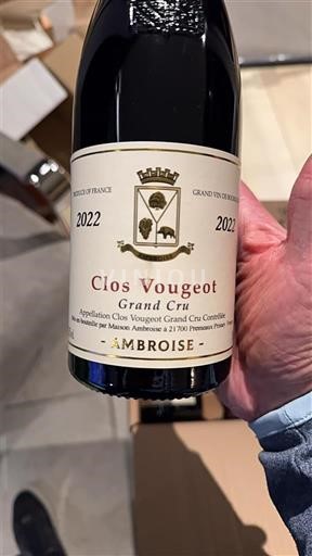 Burgundi Clos-de-vougeot Grand Cru Ambroise 2022