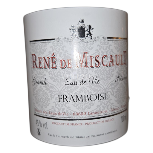 Alsasko Nespecifikováno René de Miscault Eau de vie de framboises Neročník