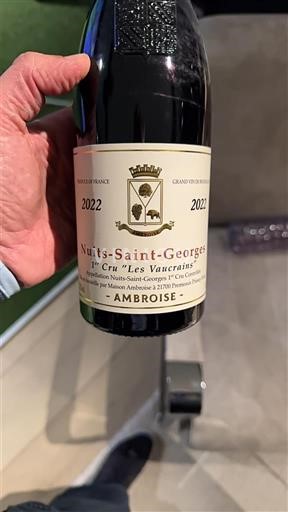 Burgundi Nuits-saint-georges Premier Cru Ambroise 1er Cru Les Vaucrains 2022