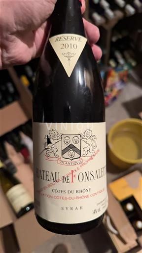 Vallée du Rhône Côtes-du-rhône Château Fonsalette Réserve 2010