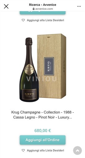 Champagne Krug Collection 1988