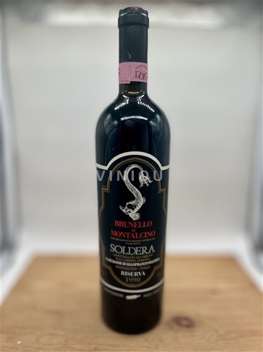Toscana Brunello di Montalcino. Soldera Riserva 1990