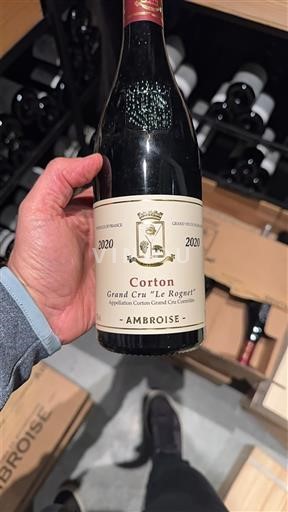 Burgundi Corton Grand Cru Ambroise Grand Cru Le Rognet 2020
