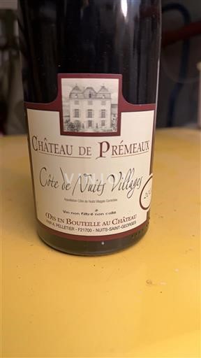 Burgundi Côte de Nuits -kylät Château Prémeaux 2022