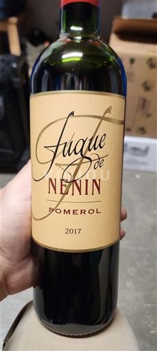 Bordeaux Pomerol Nenin Fugue de Nenin 2017