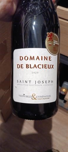 Rhônen laakso Saint-Joseph Domaine Blacieux 2020