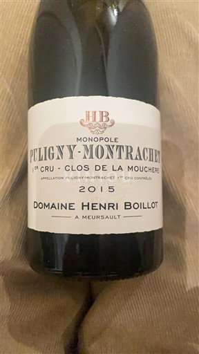 Bourgogne Puligny-montrachet Premier Cru Domaine Henri Boillot Clos de la Mouchère 2015