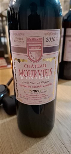 Languedoque Cabardès Château Mourviels Vieilles Vignes 2010