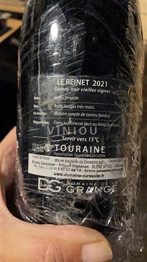 Wijnen Rouge sec Le Reinet Domaine La Grange 2021 Frankrijk Loirevallei Touraine AOC