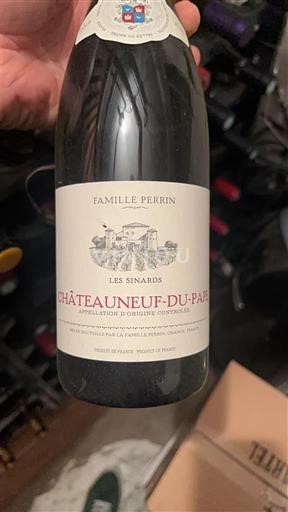 Vinos Blanc sec Les Sinards Famille Perrin 2019 Francia Valle del Ródano Châteauneuf-du-Pape. AOC