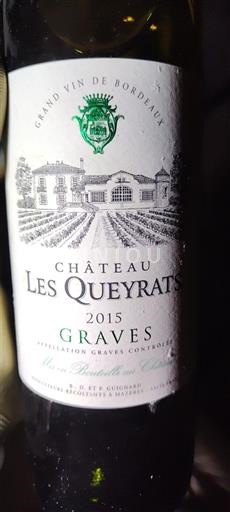 Bordeaux Graves Château Les Queyrats 2015