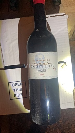 Bordeaux Graves Montesquieu Les Persanes 2003