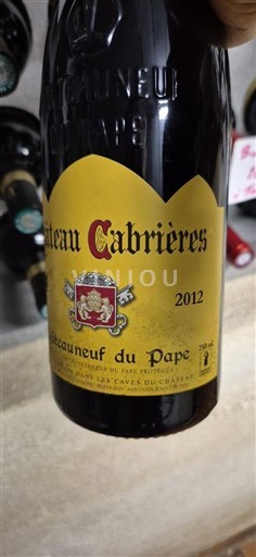 Vallée du Rhône Châteauneuf-du-pape Château Cabrières 2012