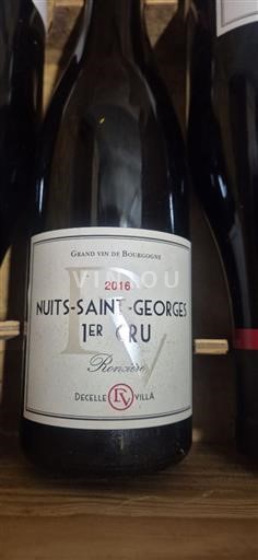 Burgundija Nuits-Saint-Georges Premier Cru Decelle Villa Roncière 2016